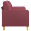vidaXL 2-personers sofa 140 cm stof vinrød