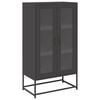 vidaXL h&oslash;jskab 68x39x123 cm st&aring;l sort