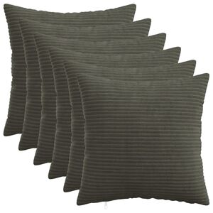 vidaXL Pudebetr&aelig;k 6 pcs HEERLEN Antracit 30 x 30 cm cordfl&oslash;jl
