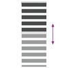 vidaXL zebragardin sort 55x150 cm stofbredde 50,9 cm polyester