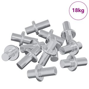 vidaXL Hylde Peg 4500 pcs S&oslash;lv 8,6 x 8,6 x 14,6 mm St&aring;l