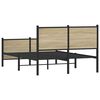 vidaXL sengeramme uden madras 120x190 cm metal sonoma-eg