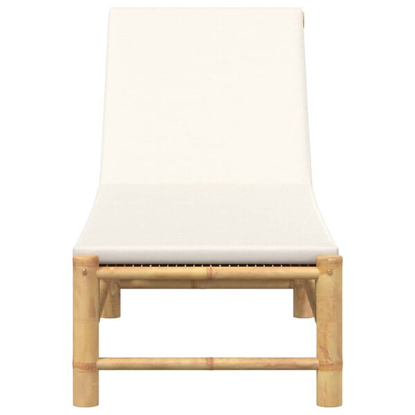 vidaXL liggestol med hynder 55x199x30 cm bambus