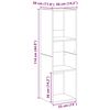 vidaXL bogskab 36x30x114 cm konstrueret træ kunsteg