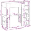 vidaXL Loft Sengestel med Skrivebord Sonoma eg 98,5 x 200 cm