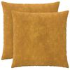 vidaXL Pude 2 stk. HEERLEN Gul 80 x 80 cm Mikrofiber Fleece