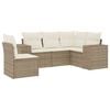 vidaXL sofas&aelig;t til haven 5 dele med hynder polyrattan beige