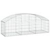 vidaXL buet gabionkurv 150x50x40/60 cm galvaniseret jern