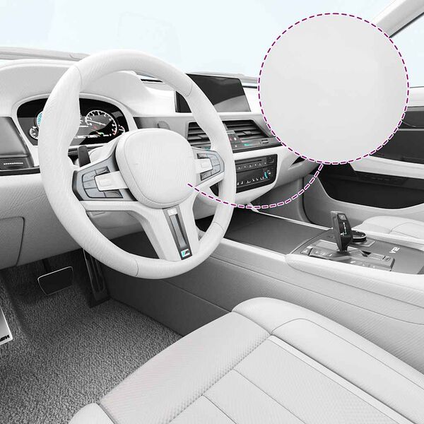 vidaXL bilfolier 2 stk. 100x150 cm 4D hvid