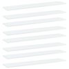 vidaXL boghylder 8 stk. 100x20x1,5 cm konstrueret tr&aelig; hvid