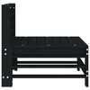 vidaXL midtermodul til havesofa massivt fyrretræ sort