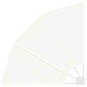 vidaXL Balkon Afskærmning Creme 115 x 115 cm Polyester