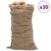 vidaXL jutes&aelig;kke 30 stk. 65x135 cm 100 % jute 220 g/m2