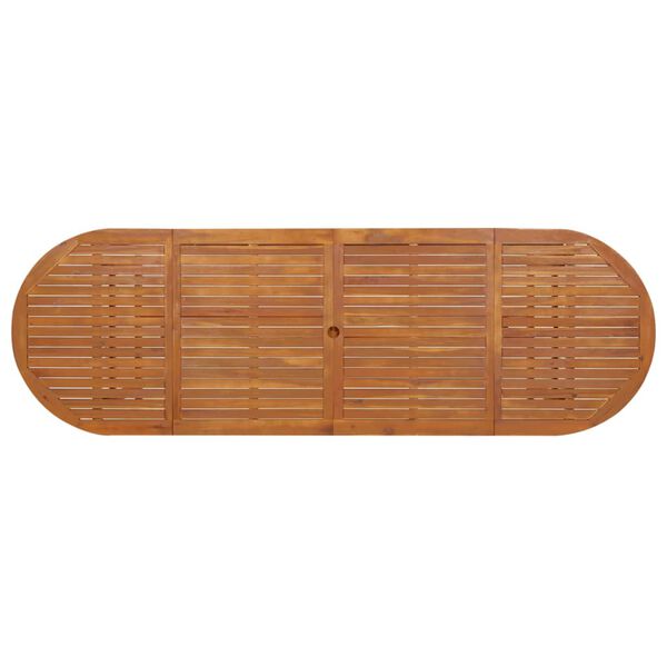 vidaXL havebord 280x90x75 cm massivt akacietræ