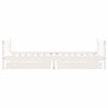 vidaXL sengeramme til juniorseng m. skuffer 90x190 cm massivt fyr hvid