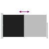 vidaXL sammenrullelig sidemarkise til terrassen 170 x 300 cm sort