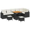 vidaXL Havesofa S&aelig;t 11 stk. 7-Antal s&aelig;der Sort og Cream polyrattan