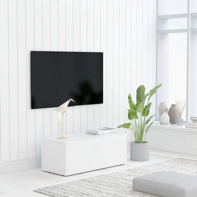 vidaXL tv-skab 80x34x30 cm spånplade hvid