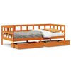 vidaXL daybed med skuffer 80x200 cm massivt fyrretr&aelig; gyldenbrun