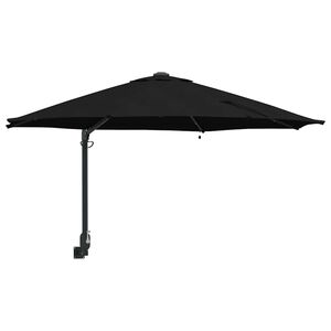 vidaXL Havesol Sort 248 x 248 x 148 cm Polyester og St&aring;l