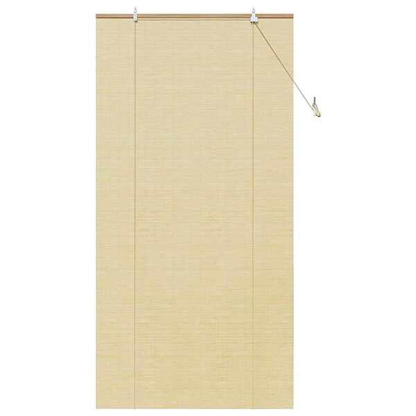 vidaXL Rullegardin med gardiner Natur 100 x 220 cm Bambus