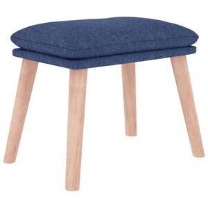 vidaXL fodskammel 45x29,5x35 cm stof bl&aring;