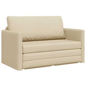 vidaXL Sovesofa Creme 124 x 71 x 78 cm Stof