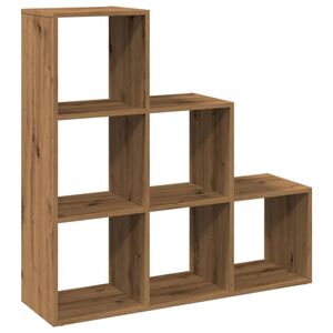 vidaXL bogreol/rumdeler 99x29x99 cm 3 niveauer konstrueret tr&aelig; kunsteg