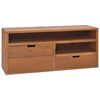 vidaXL tv-skab 90x30x40 cm massivt teaktr&aelig;