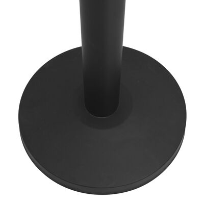 vidaXL afspærringsstolpe med bånd rustfrit stål sort