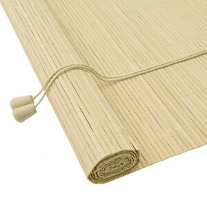 vidaXL Rullegardin Naturfarvet 130 x 160 cm Bambus