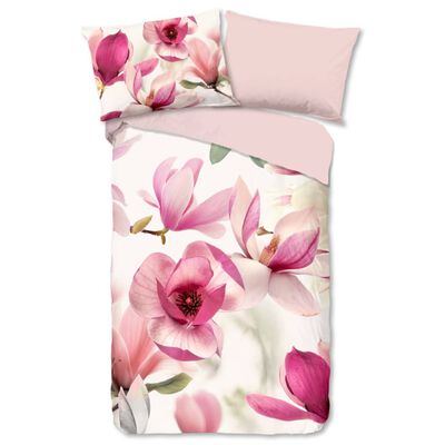 Good Morning sengetøj MAGNA 155x220 cm pink og hvid