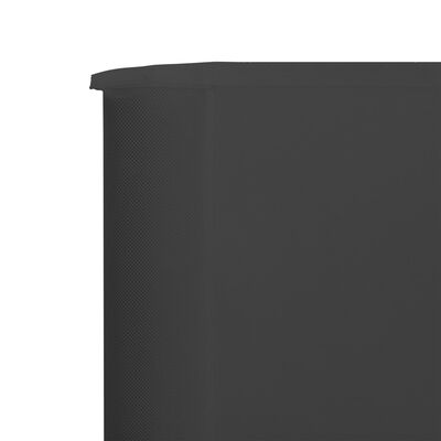 vidaXL 3-panels læsejl 400x160 cm stof antracitgrå