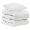 vidaXL Dyne med pude 2 stk. Hvid Microfiber