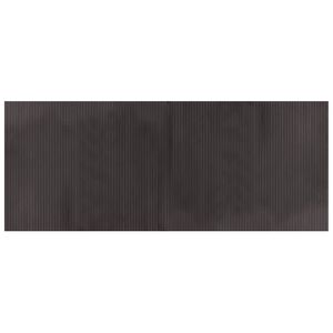 vidaXL gulvt&aelig;ppe 80x200 cm rektangul&aelig;r bambus m&oslash;rkebrun