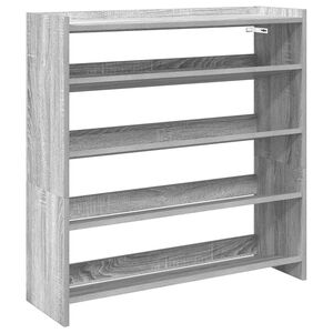 vidaXL skoreol 80x25x81 cm konstrueret tr&aelig; gr&aring; sonoma-eg