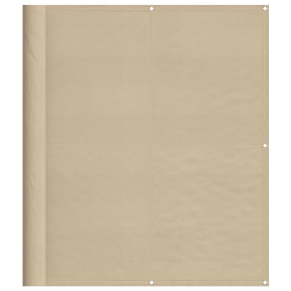 vidaXL altanafsk&aelig;rmning 120x800 cm 100 % polyester beige