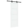 vidaXL Skyded&oslash;r ORKDAL Hvid 83 x 232 cm Massivt fyrretr&aelig;