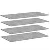 vidaXL boghylder 4 stk. 100x50x1,5 cm konstrueret tr&aelig; betongr&aring;
