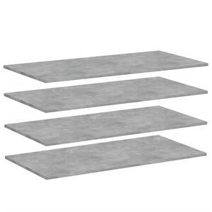 vidaXL boghylder 4 stk. 100x50x1,5 cm konstrueret tr&aelig; betongr&aring;