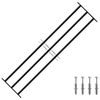 vidaXL Vindues Sikkerhedsgitter 174 x 45 cm Galvaniseret st&aring;l