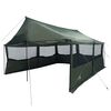 vidaXL Familietelt Army gr&oslash;n 450 x 400 x 265 cm Polyester og St&aring;l