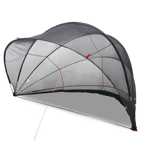 vidaXL Pool Dome Sort 500 x 500 x 236 cm