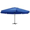 vidaXL haveparasol 500 cm aluminiumstang azurbl&aring;