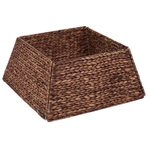 vidaXL Juletr&aelig;krave Firkantet Brun 50 x 50 x 25 cm Vandhyacint