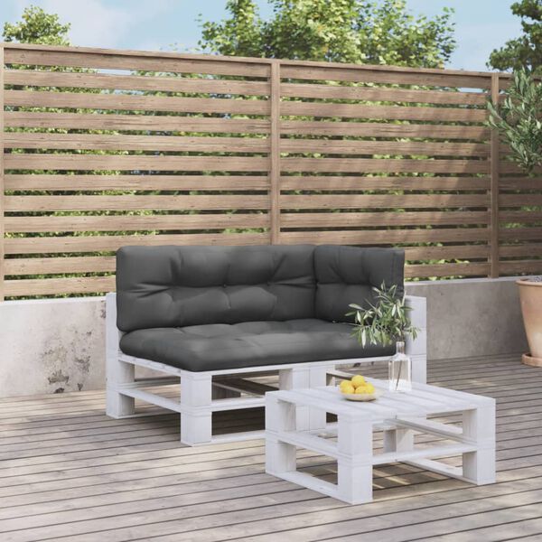 vidaXL pallehynder 3 stk. stof antracitgr&aring;