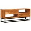 vidaXL TV-skab Naturfarvet 110 x 30 x 44 cm Massivt Akacietr&aelig;