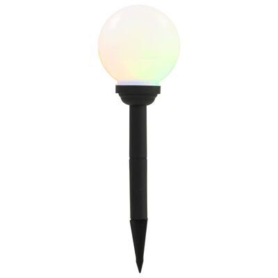 vidaXL soldrevne udendørslamper LED 8 stk. 15 cm runde RGB