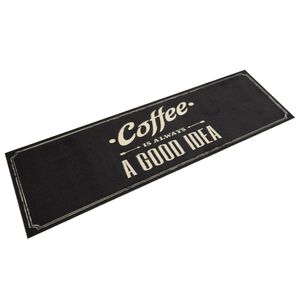 vidaXL k&oslash;kkent&aelig;ppe 45x150 cm kaffedesign vaskbart velour
