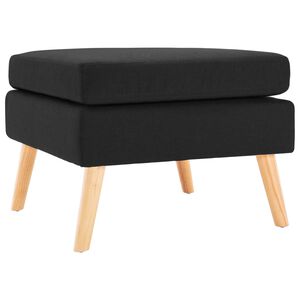 vidaXL fodskammel stof sort